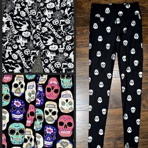 👻3 Pairs Of Halloween Leggings👻